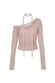 MUSINSA | PAINORPLEASURE LAURA LACE TOP pink | Musinsa Global