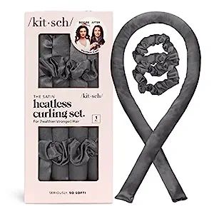 Kitsch Satin Heatless Curling Set - Overnight Hair Curlers to Sleep in, Heatless Curls, Heatless ... | Amazon (US)
