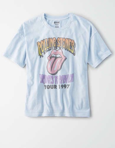 Tailgate Women's Rolling Stones Boxy T-Shirt | American Eagle Outfitters (US & CA)