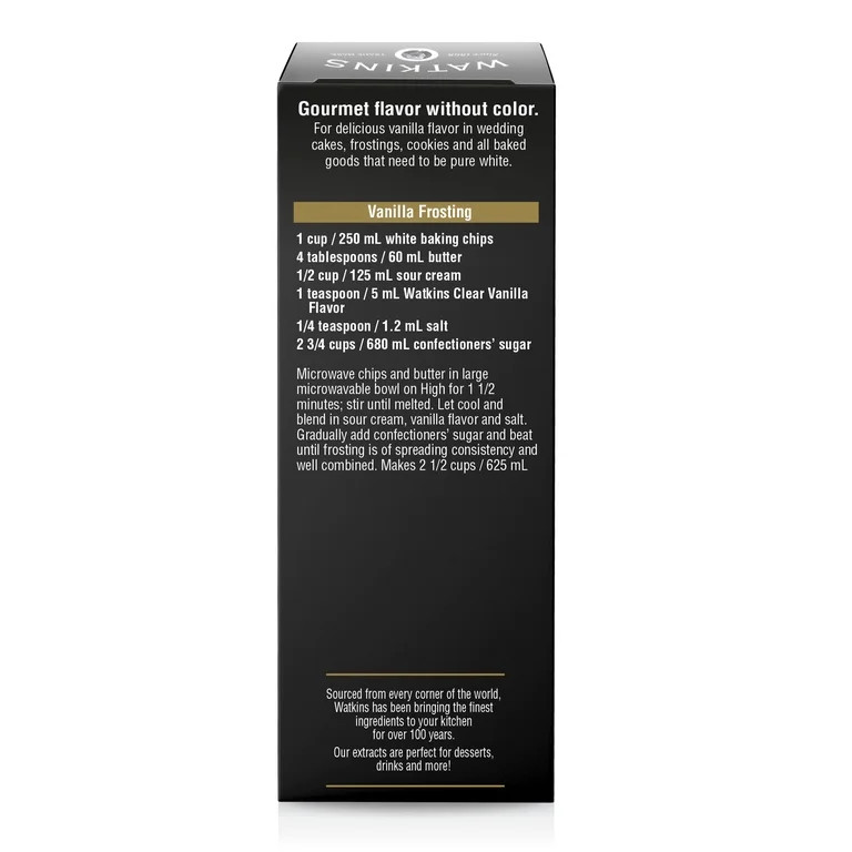 Watkins, Imitation Clear Vanilla Extract, 2 fl oz, 1 Pack (Liquid, Ambient) | Walmart (US)