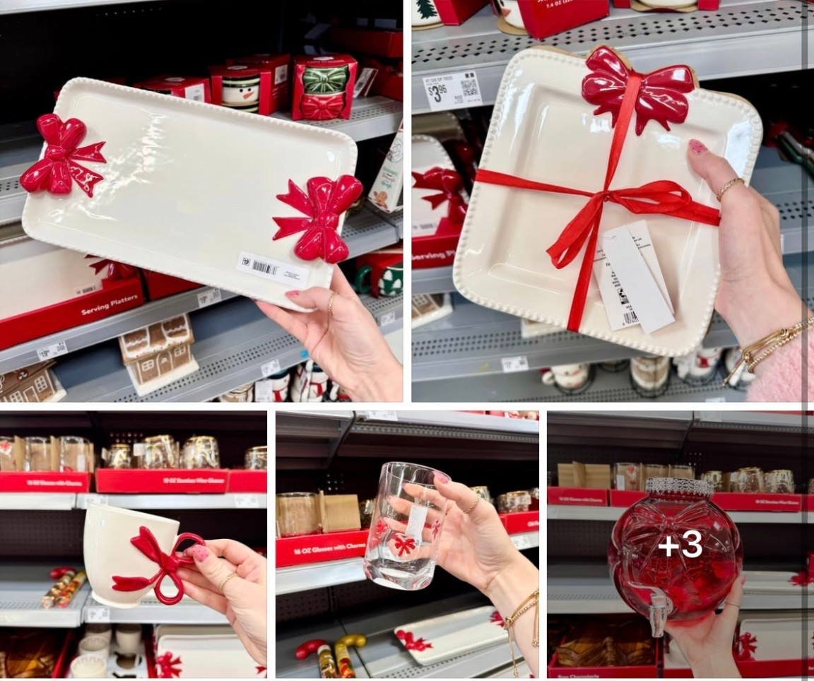 Red bow Christmas finds at Walmart!! 

#LTKSeasonal #LTKHome #LTKHoliday