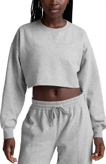 LuxeFleece Boxy Crop Sweatshirt | Nordstrom