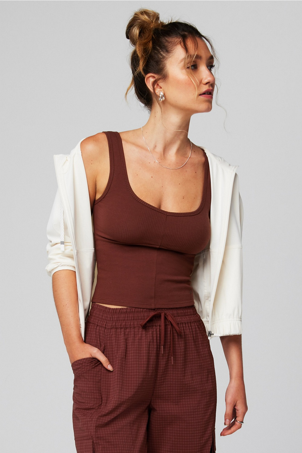 Seamed Rib Scoop Tank | Fabletics - North America