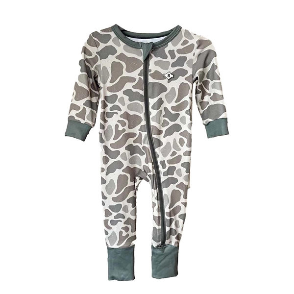 Boys' Burlebo Full Zip Convertible Pajamas Baby 3/6 mo. Deer Camo | Scheels