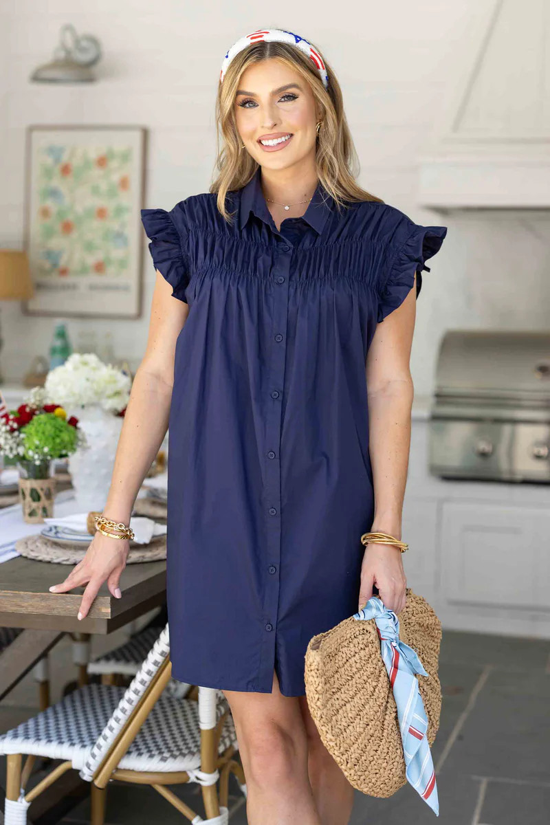 Neacie Dress- Navy | Avara