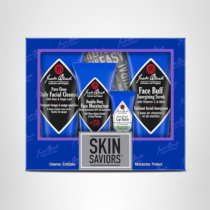 Jack Black Set for Men – Mens Skin Care Kit, Mens Skincare Gift Set | Amazon (US)
