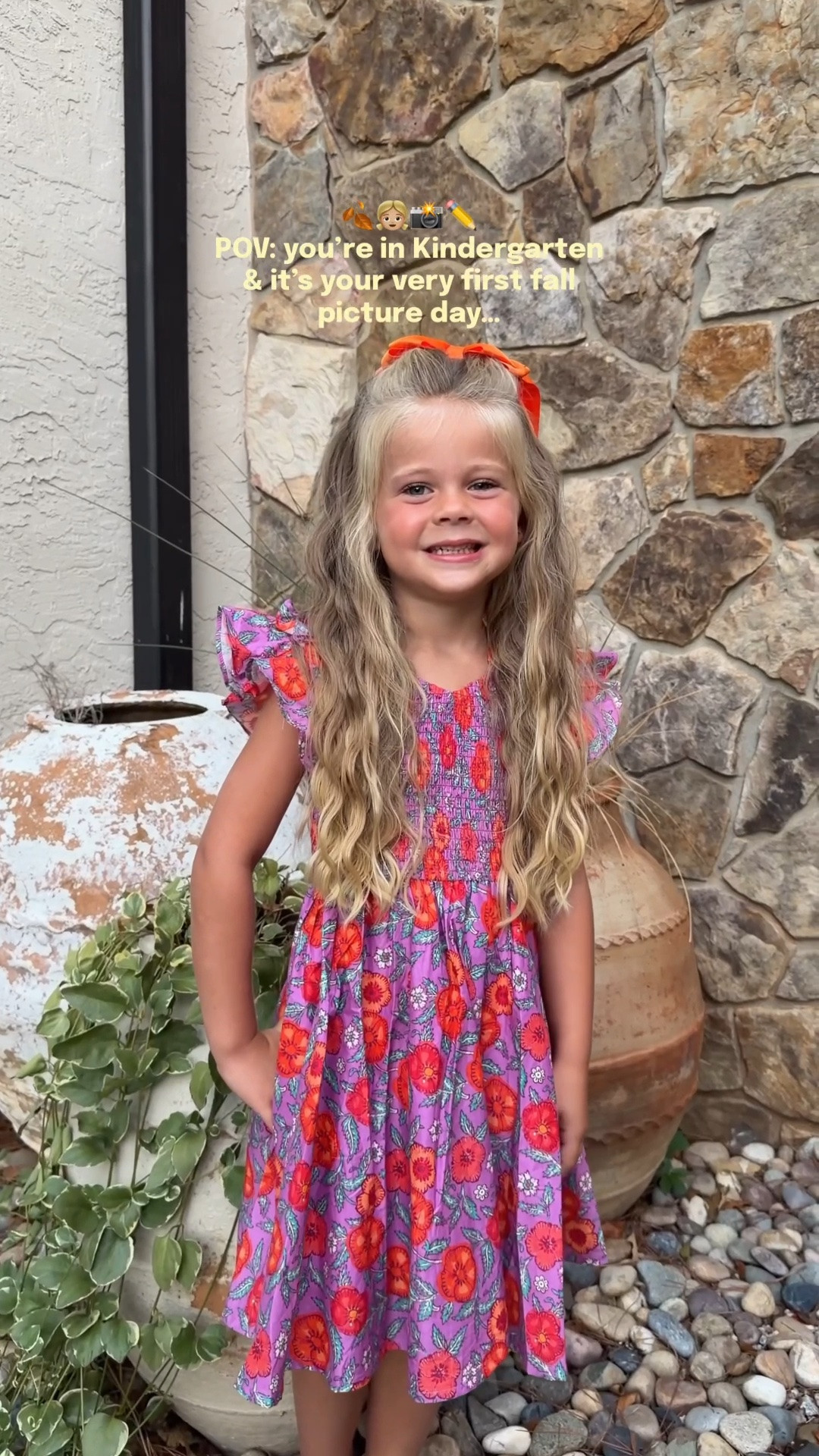 Kindergarten Fall Picture Day GRWU 🍂👧🏼📸✏️ she’s wearing 4/5 in her dress! The jammies are old from Kiki and Lulu (mine are @Aerie!)

#LTKmomlife #LTKmorningroutine #LTKKids