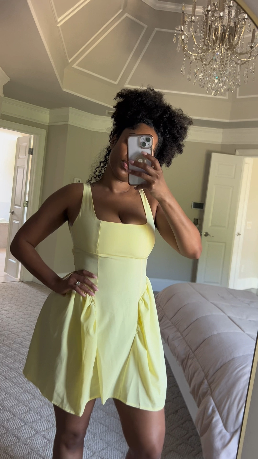 It’s giving Little Bo Peep isn’t it? 😝 #Spring #SpringDress #SummerDress #CurvyStyle