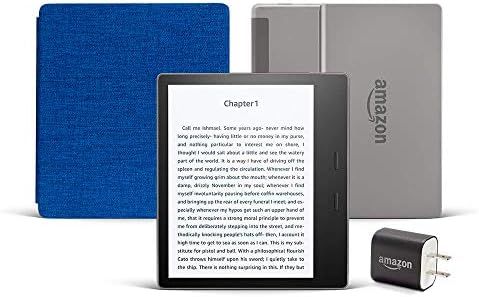 Kindle Oasis Essentials Bundle including Kindle Oasis (Graphite, Ad-Supported), Amazon Fabric Cov... | Amazon (US)