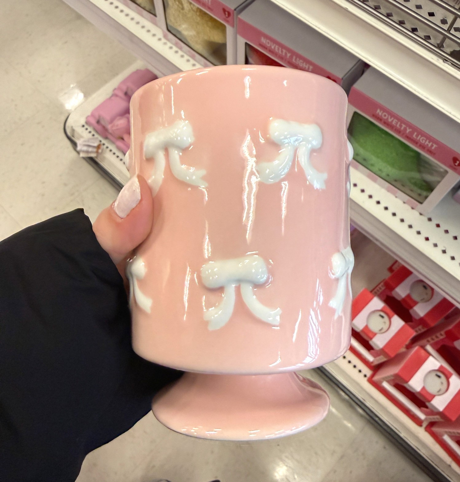 Hello cute girly mug. 
Target coffee mug find  
It’s sold out. Linked a few really other cute options  

#LTKfoodie #LTKOver40 #LTKSeasonal