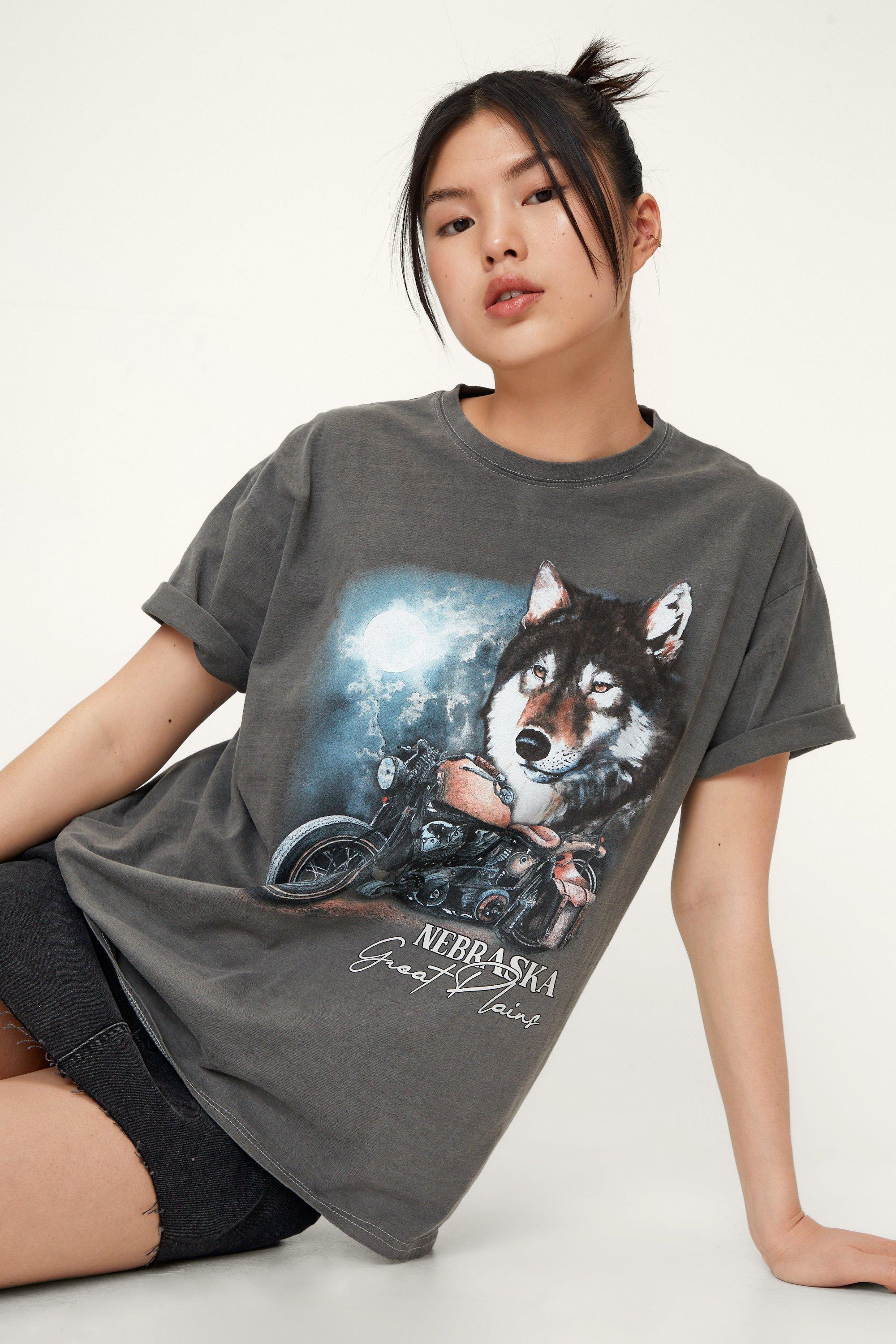 Nebraska Graphic Overdyed T-Shirt | Nasty Gal (US)