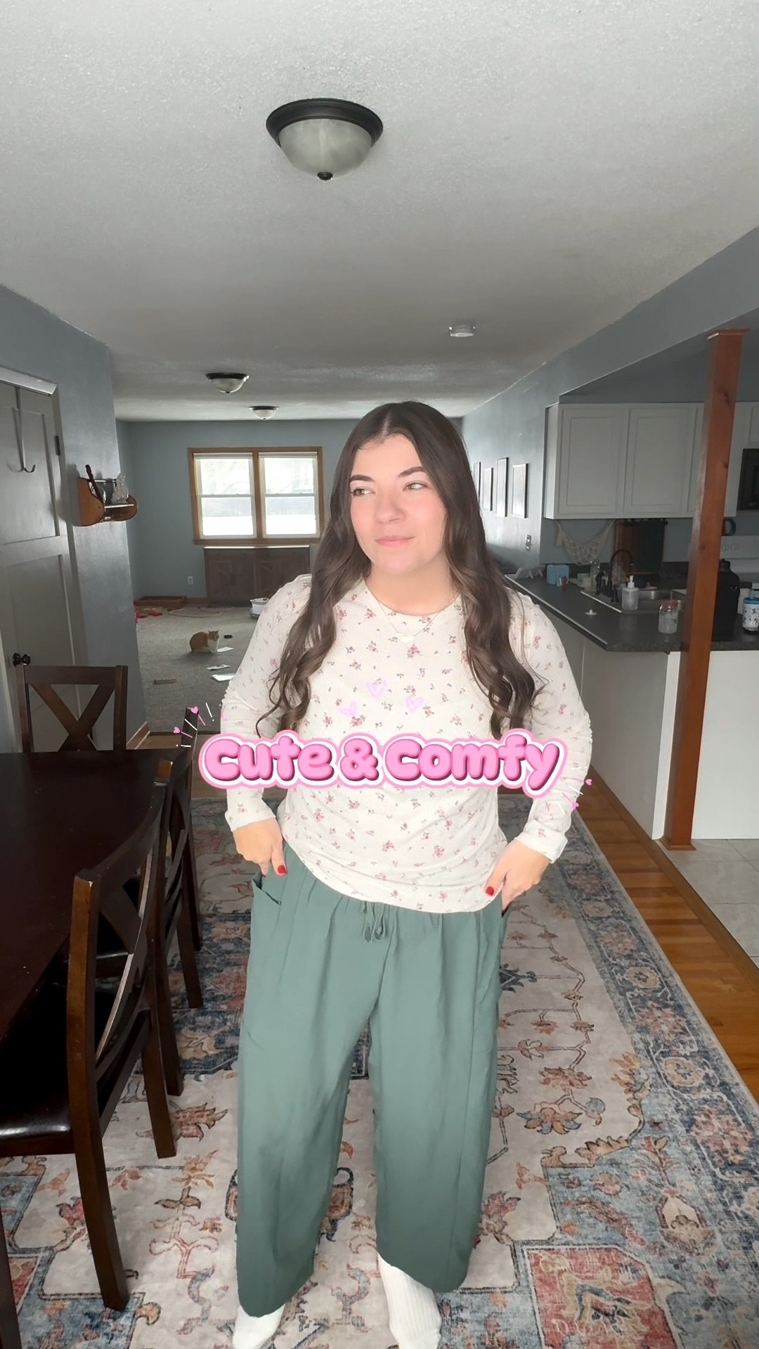 A patterned long sleeve with colored pants is such a cute and easy look!

#LTKFindsUnder50 #LTKMidsize