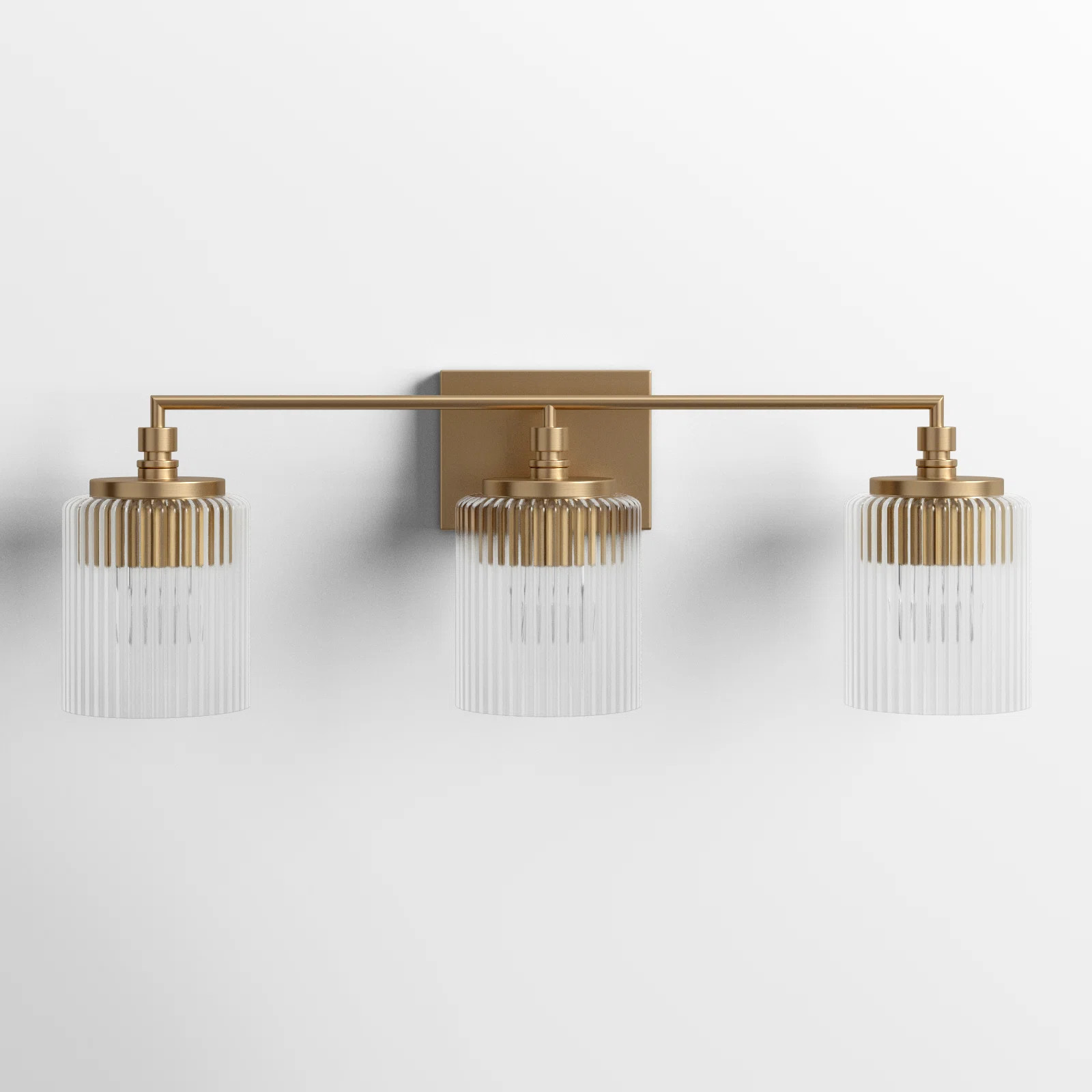 Adalina 3 Light Ribbed Dimmable Vanity Light | Joss & Main