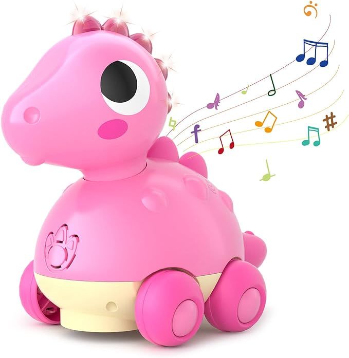 Baby Dinosaur Musical Crawling Toys - Touch & Go Dinosaur with Light Up and Music for 18 Months I... | Amazon (US)