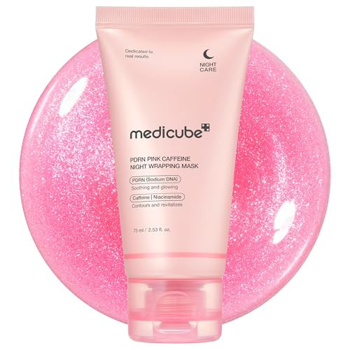 medicube PDRN Caffeine Overnight Wrapping Peel Off Facial Mask | Firming, Depuffing & Hydration | Salmon DNA + Caffeine + Collagen For Refined, Glass Skin & Face Contour Support | Korean Skin Care | Amazon (US)