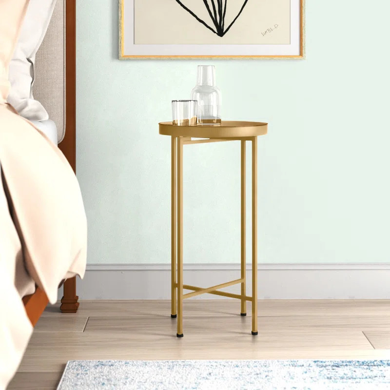 Ekta Iron Tray Top End Table | Wayfair North America
