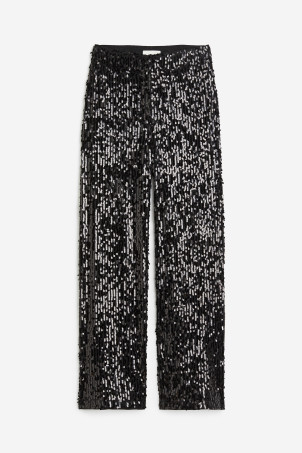Sequined Pants - Dark red - Ladies | H&M US | H&M (US + CA)
