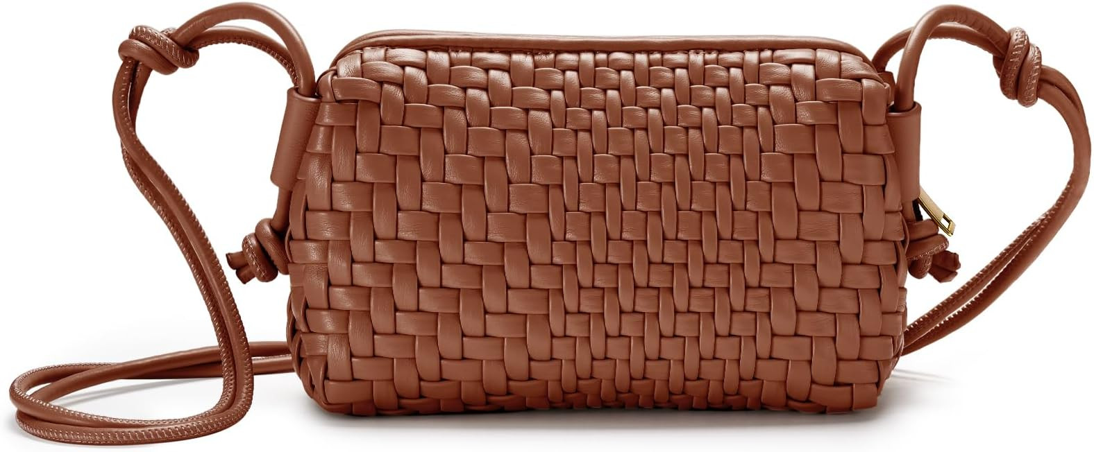 Woven Crossbody Bag for Women Small Woven Purse Vegan Leather Handbag Braided Purse Small Crossbo... | Amazon (US)