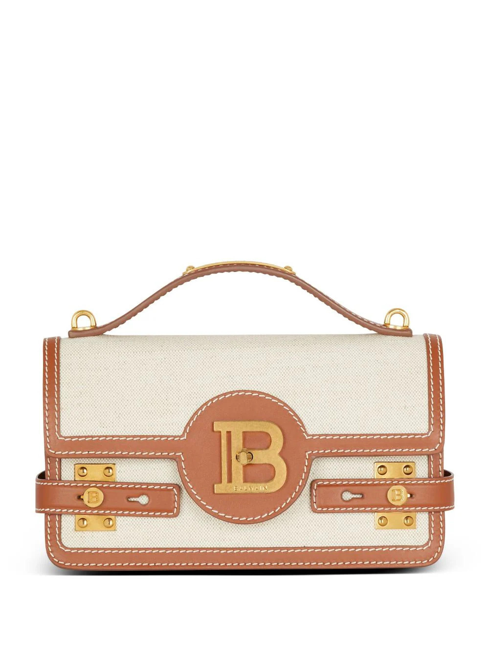 Balmain B-Buzz 24 handbag - Brown | Farfetch Global