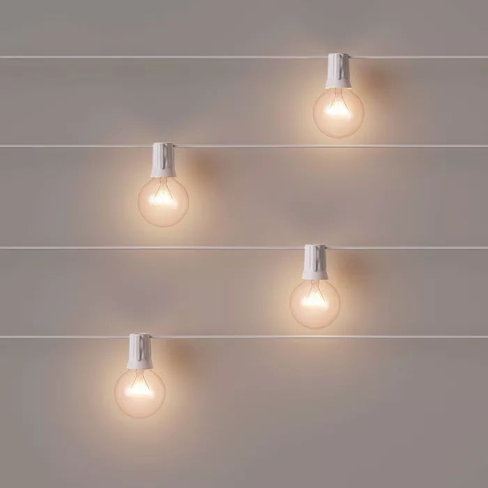 20ct Incandescent Outdoor String Lights G40 Clear Bulbs - Room Essentials™ | Target
