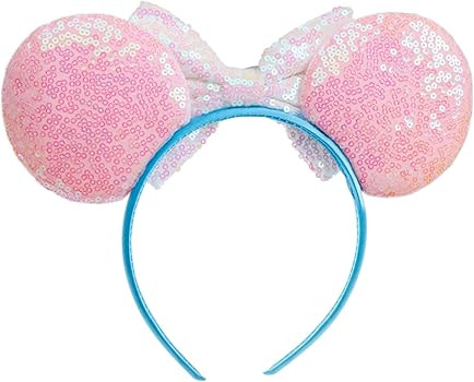 Mouse Ears Headband Costume Accessories Sequin Headband Birthday Party Themed Cosplay Halloween D... | Amazon (US)