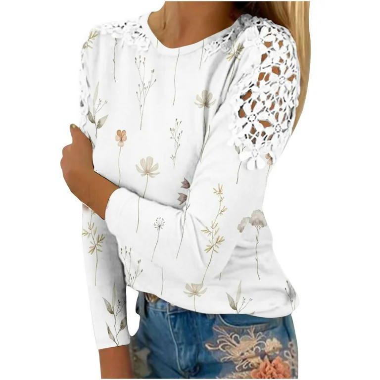 Bushi Office Blouses For Women For Work 3/4 Sleeve T Shirts For Women V Neck Fall Sweatshirts for... | Walmart (US)