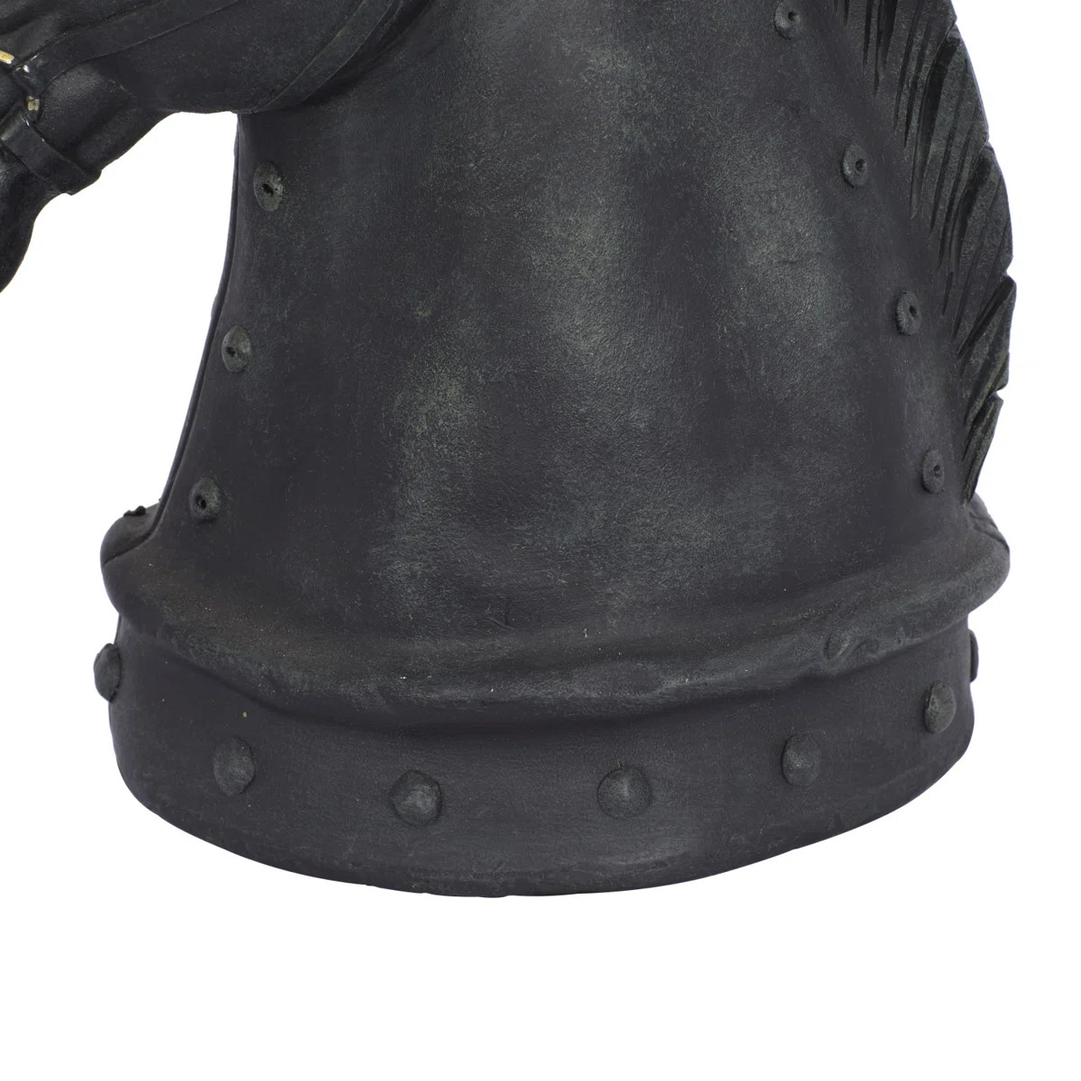 Lula Polystone Antique Style Head Horse Decorative Sculpture with Hitching Post and Gold Accents | Wayfair North America