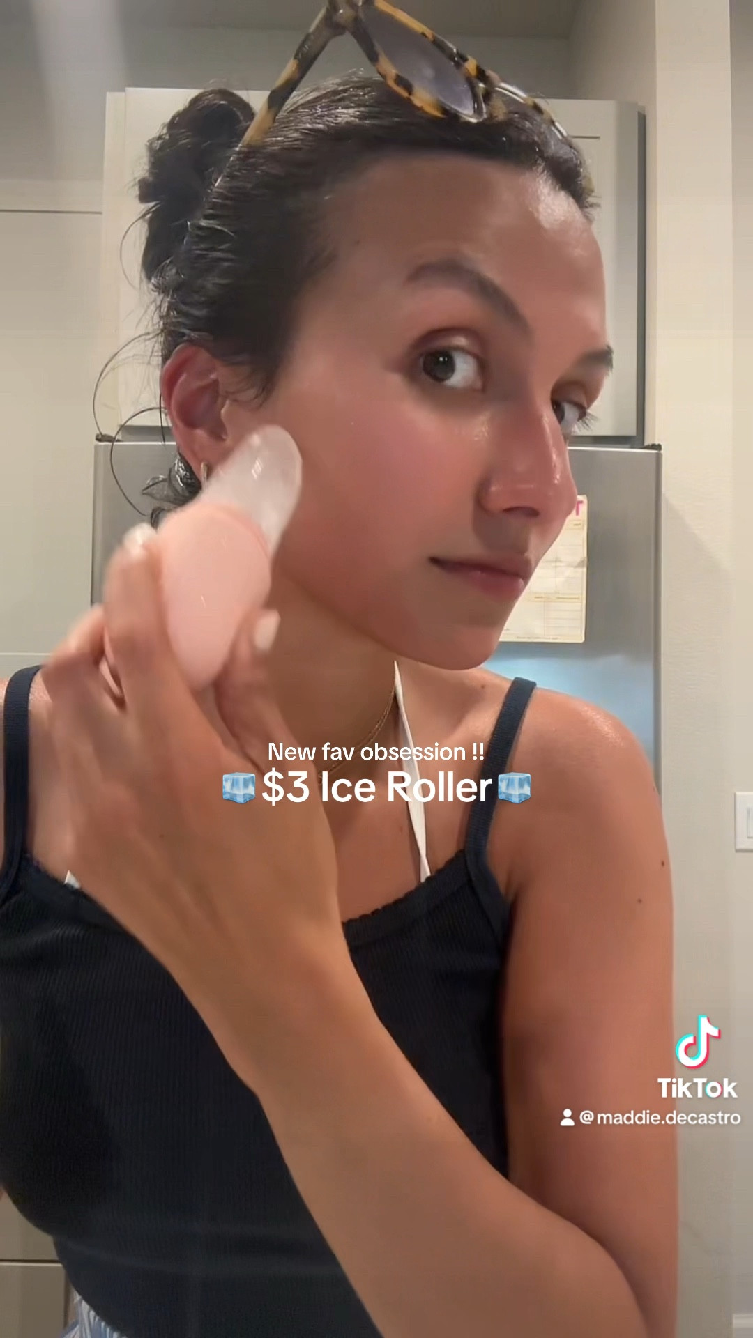 🧊🧊$3 Ice Roller from Amazon!!🧊🧊 So PERFECT FOR SUMMER!!! Helps depuff and cool down your face! 🥶🥶