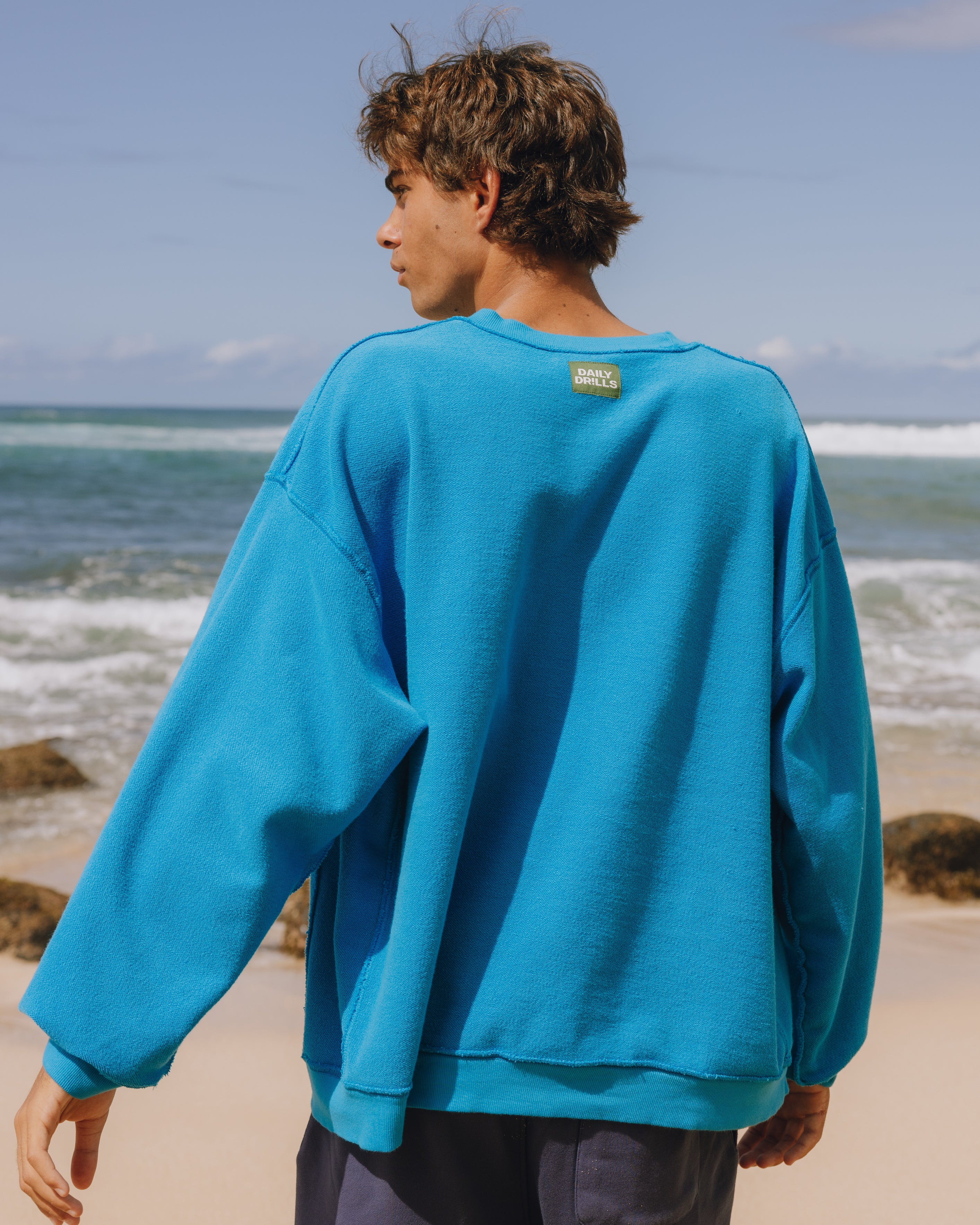 Unisex Oversized Crew - Tide | Daily Drills
