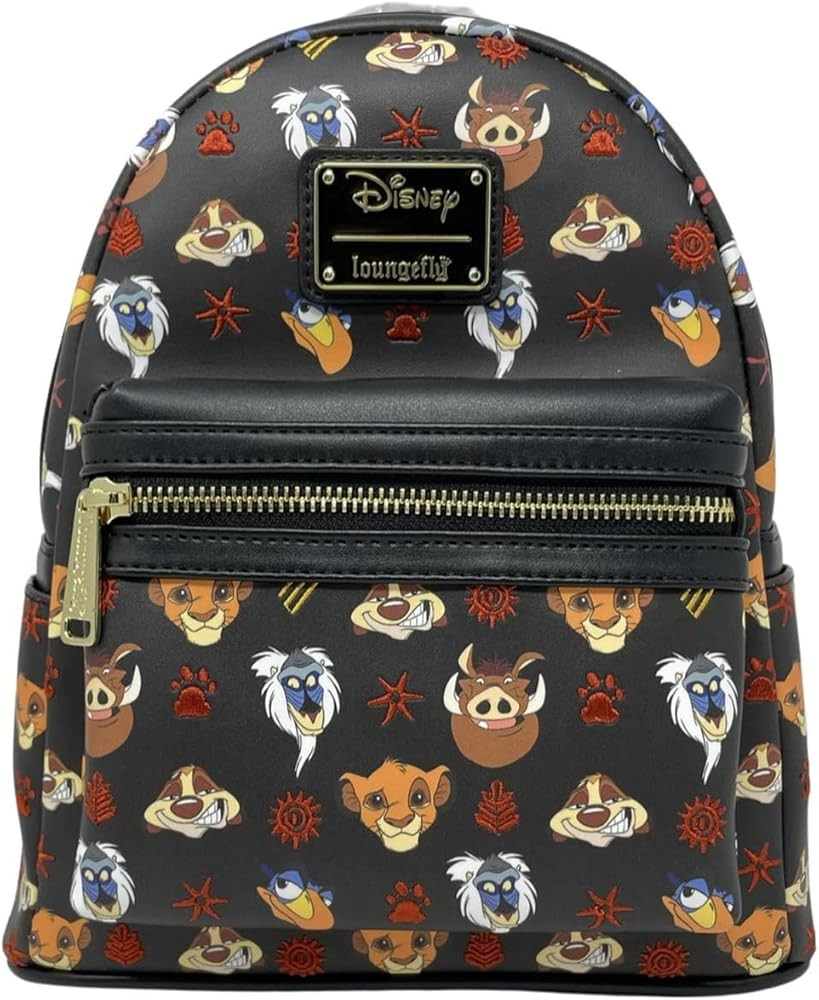 Loungefly Disney Lion King Faces Embroidered Mini Backpack Exclusive | Amazon (US)