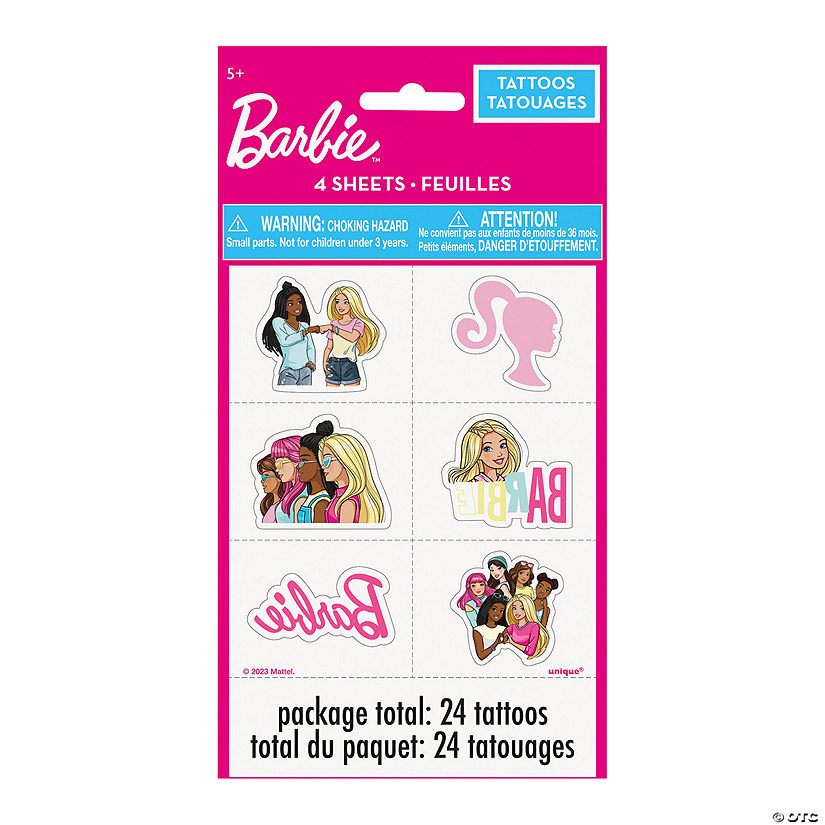 Barbie™ & Friends Temporary Tattoos - 24 Pc. | Oriental Trading Company