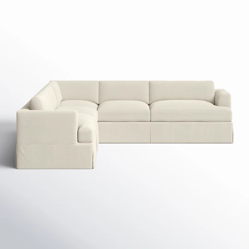 Lucia 4 - Piece Slipcovered L-Sectional | Birch Lane