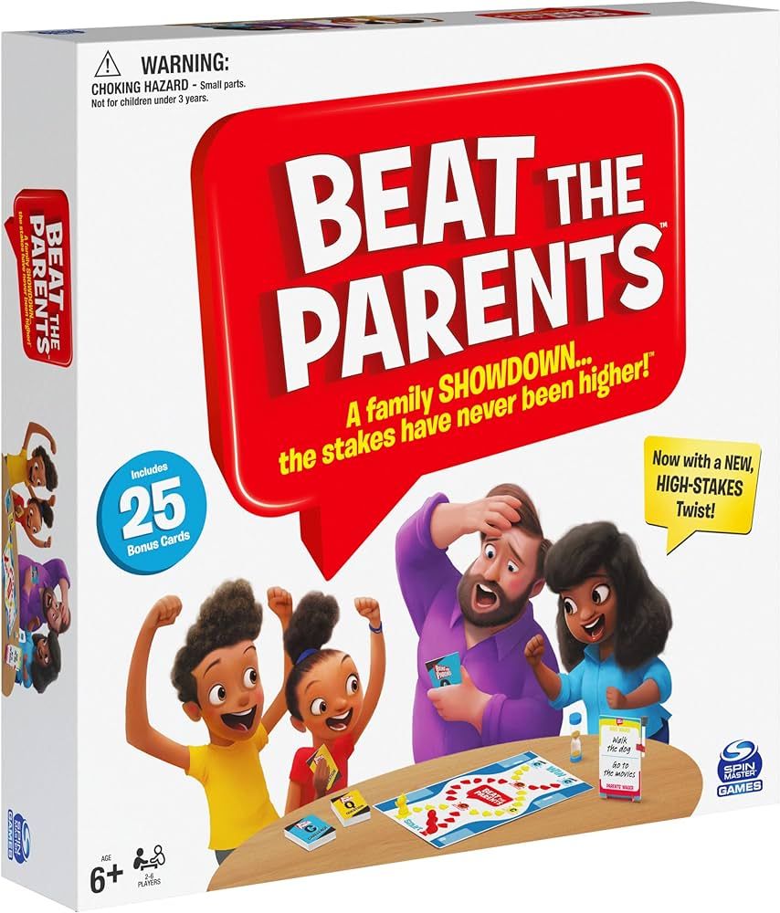 Beat The Parents Classic Family Trivia Game, Kids Vs Parents, with 25 Bonus Cards for Ages 6 and ... | Amazon (US)