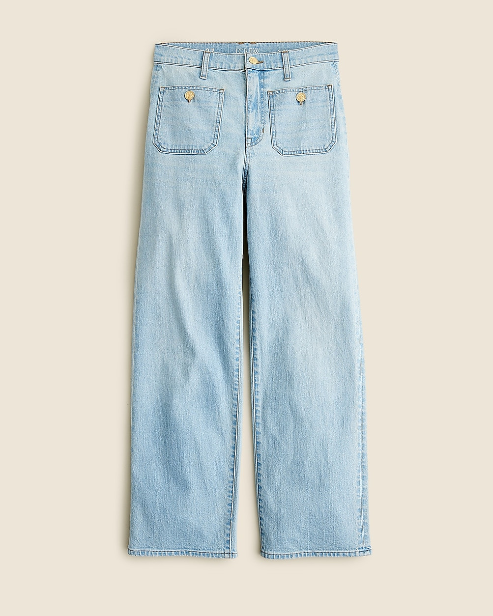 Petite sailor slim wide-leg jean in Clear Skies wash | J. Crew US