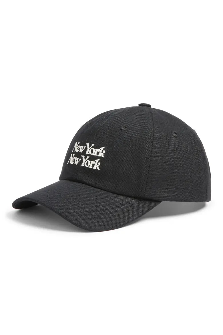 New York New York Adjustable Cotton Twill Baseball Cap (Men) | Nordstrom | Nordstrom
