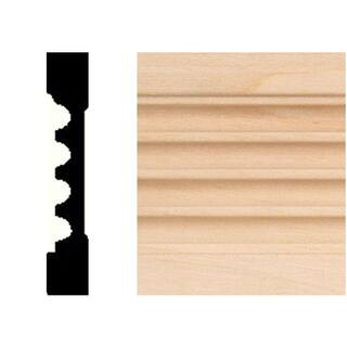 HOUSE OF FARA 3/8 in. x 2-1/4 in. x 7 ft. Basswood Wood Fluted Casing Moulding 579 | The Home Depot