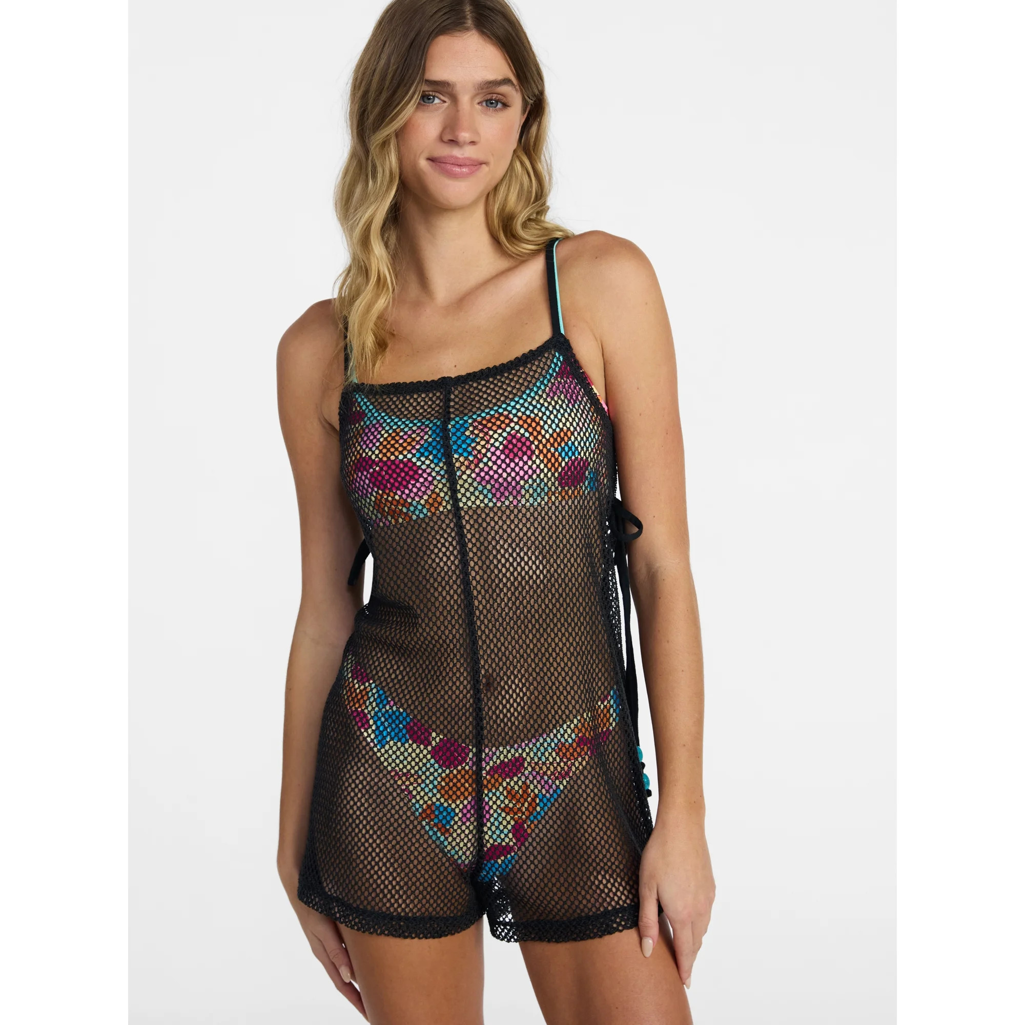 No Boundaries Surf Capsule Romper Swim Coverup, Women's XXS-XXL | Walmart (US)