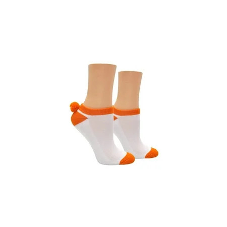 Sock House Co. Ladies Athletic Pom Pom Lowcut Sock | Walmart (US)
