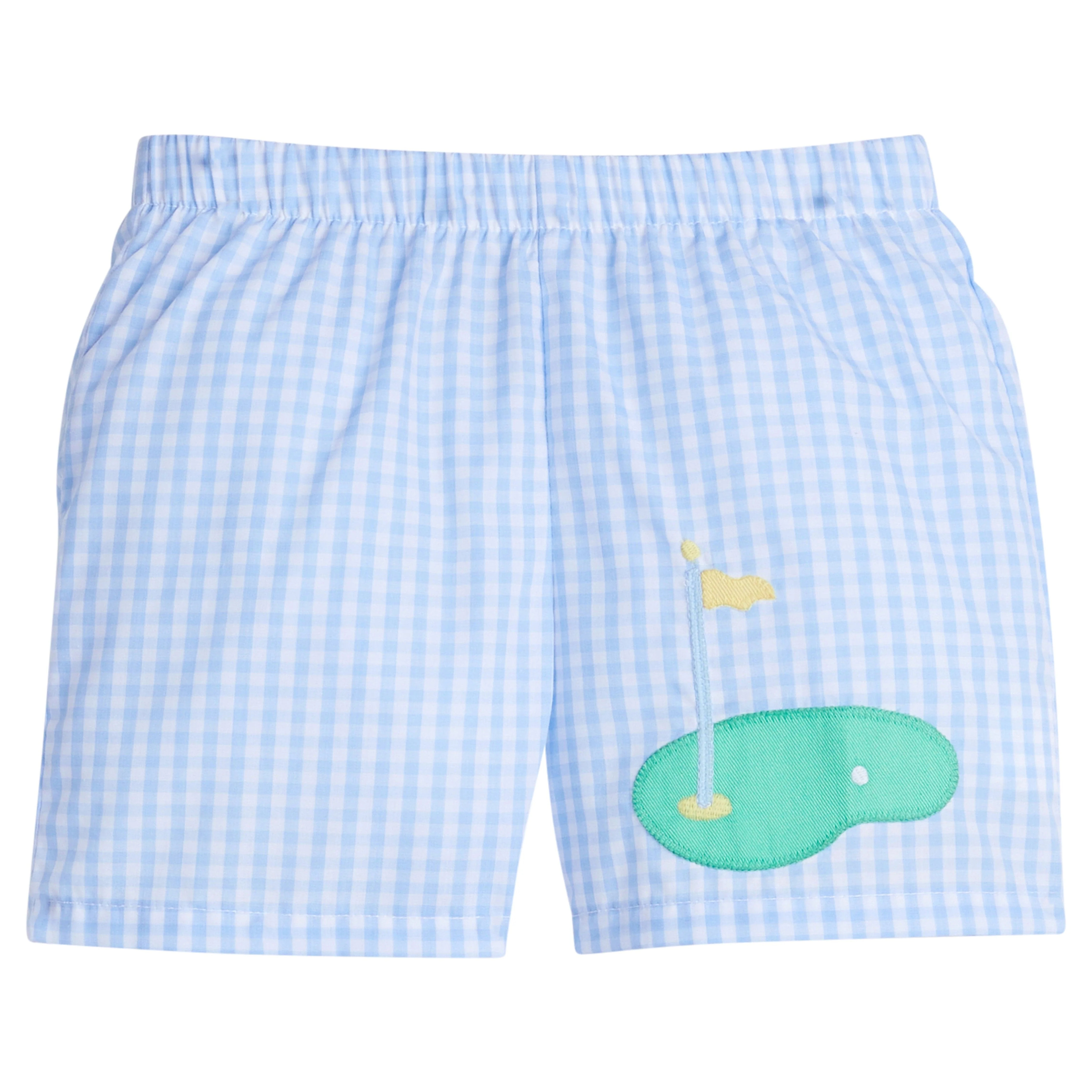 Banded Golf Shorts - Boy's Seersucker Clothing | Little English