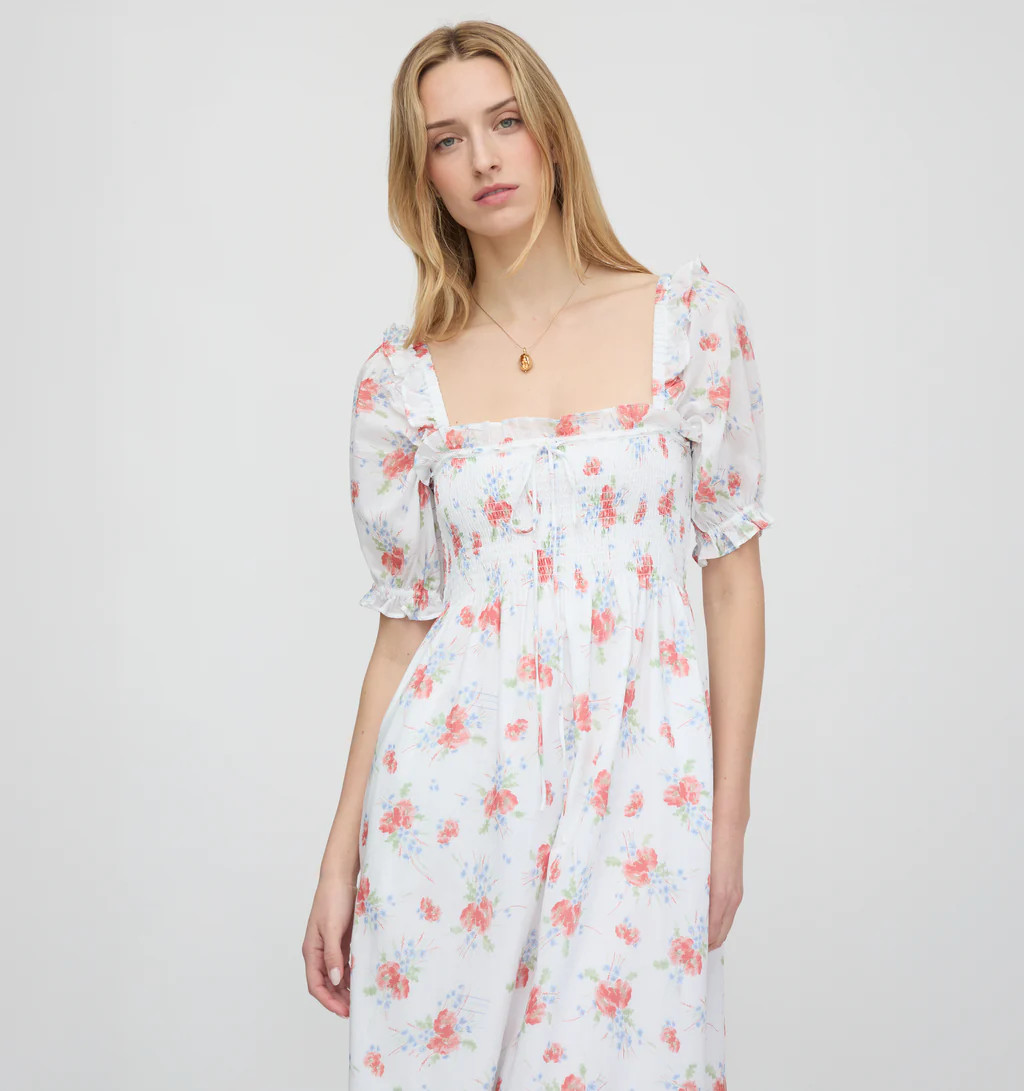 The Scarlett Nap Dress - Sunburst Blossoms | Hill House Home US
