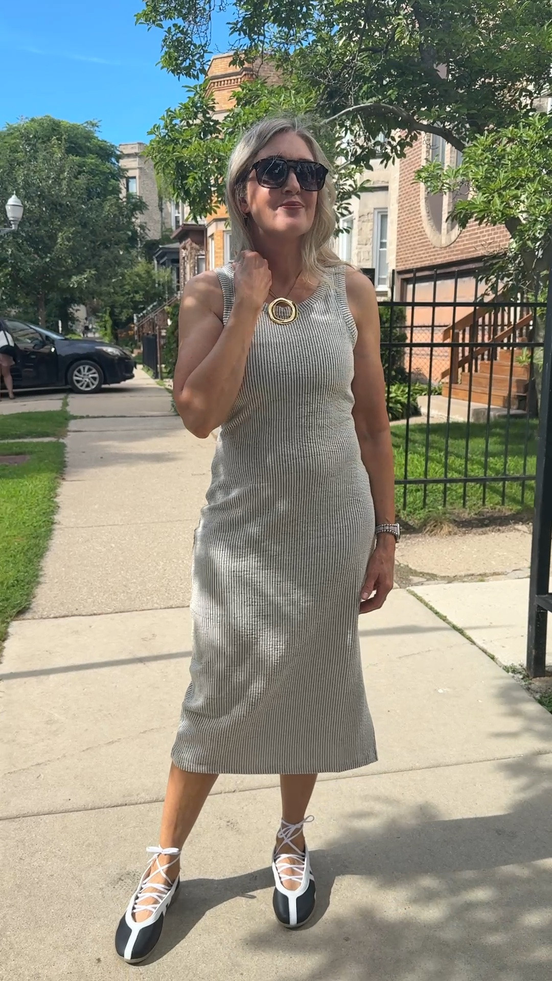 This @threads4thought seersucker dress checks all the boxes. Lightweight fabric, flattering, and the texture adds interest. Wearing size small. Use code SUMMERSAVE26 for 30% off your purchase.

Summer dresses, vacation outfits, summer outfits over 40, date night outfits, concert outfits

#LTKootd #LTKSeasonal #LTKOver40