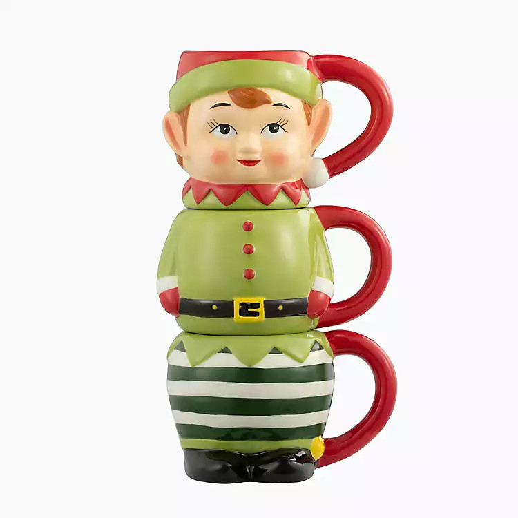 Elf Christmas Mugs, Set of 3 | Kirkland's Home
