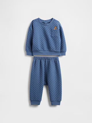 Baby Quilted Brannan Bear Pocket Outfit Set | Gap (US)