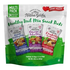 Nature's Garden Healthy Trail Mix Snack Packs – Mixed Nuts, Heart Healthy Nuts, Omega-3 Rich, C... | Amazon (US)