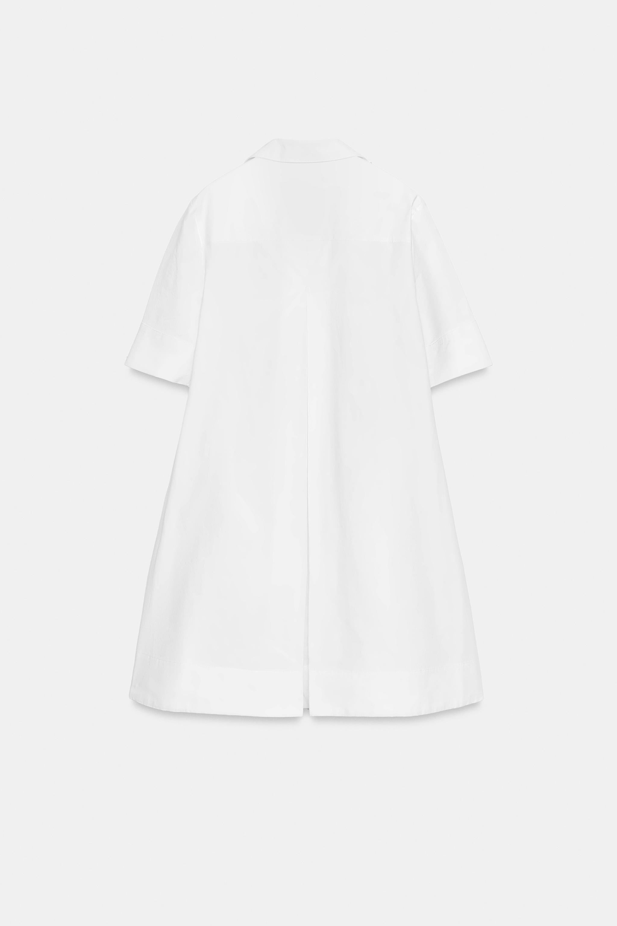 ZW COLLECTION SHORT SLEEVE SHIRT DRESS | Zara US