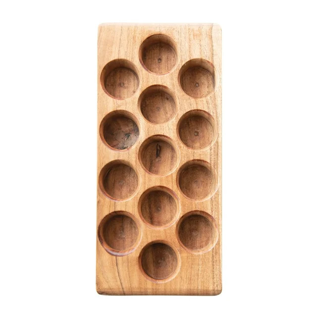 Creative Co-Op Acacia Wood Egg Tray | Walmart (US)
