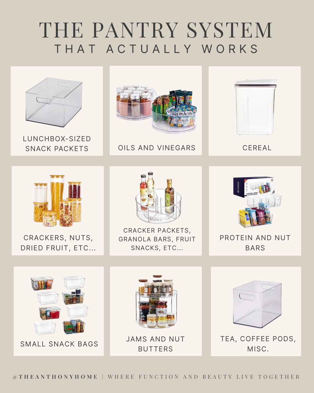 No more mystery bags or crushed snacks at the bottom of the bin 🙃 This snack setup actually works — because it’s built around what we really eat.
Glass jars make it easy to see what’s running low, clear bins keep grab-and-go snacks tidy, and every container fits our space and our habits. It’s pretty, but it’s practical.
Linked everything we use to keep this restock fast, functional, and kind of satisfying to look at. 🫶🏻 Tap to shop smart storage that makes pantry chaos a thing of the past.
#LTKhome #LTKorganization #SnackStorage #SmartStorage #TheAnthonyHome


#LTKHome