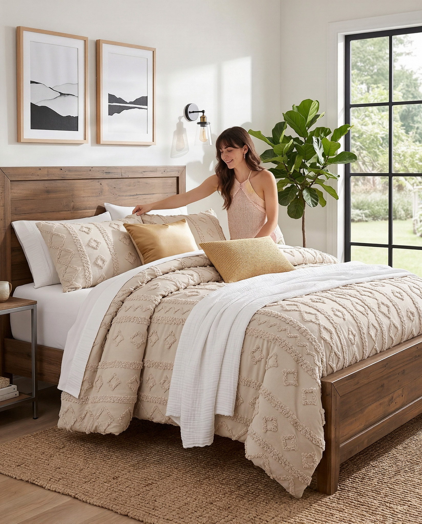Modern Farmhouse Oversized Comforter Set 
BUY HERE: https://amzn.to/4yTsU8Y

#comforterset #comforters #FarmhouseBedroom #BedroomMakeover #bedroomdecoration #modernfarmhousestyle #amazonfinds #founditonamazon #CommissionsEarned 

 #LTKdayinmylife #LTKHome #LTKSaleAlert