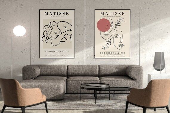 Henri Matisse Set of 2 Feminine Posters Gallery Quality Art | Etsy | Etsy (US)