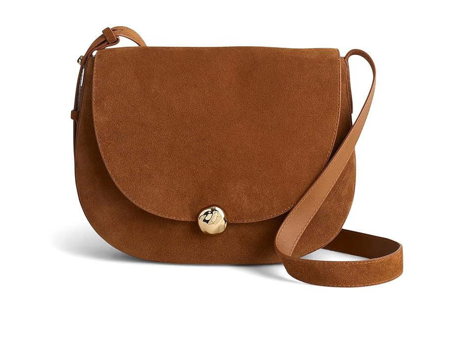 Madewell The Dakota Large Saddle Bag Women's Handbags Aged Cognac, Leather/Suede | Zappos